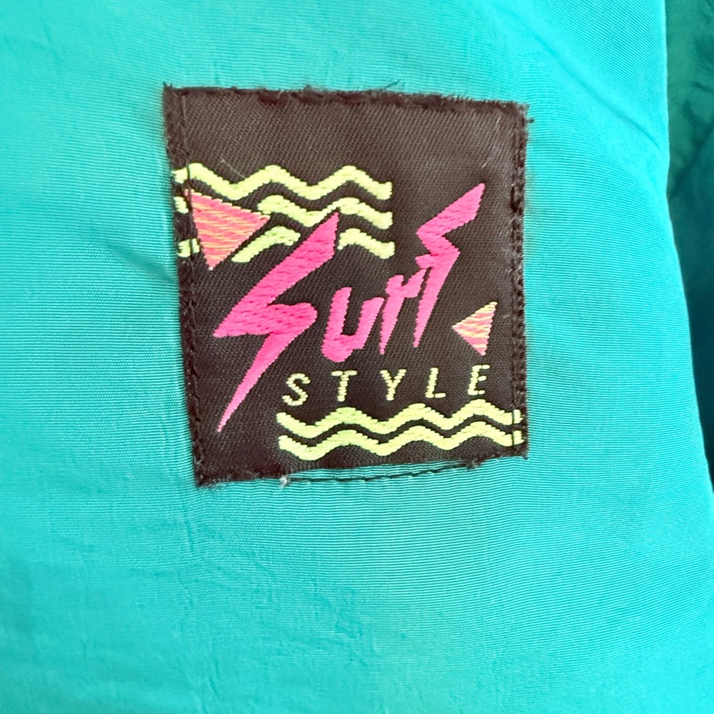 Surf Style Aqua Pullover With Logo Patch - image 2